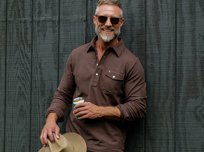 Long Sleeve Players Shirt - Espresso Martini