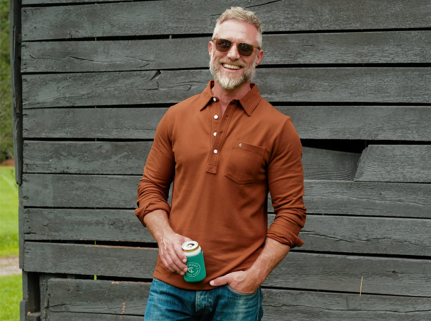 Slim Fit Long Sleeve Players Shirt - Buzzmill