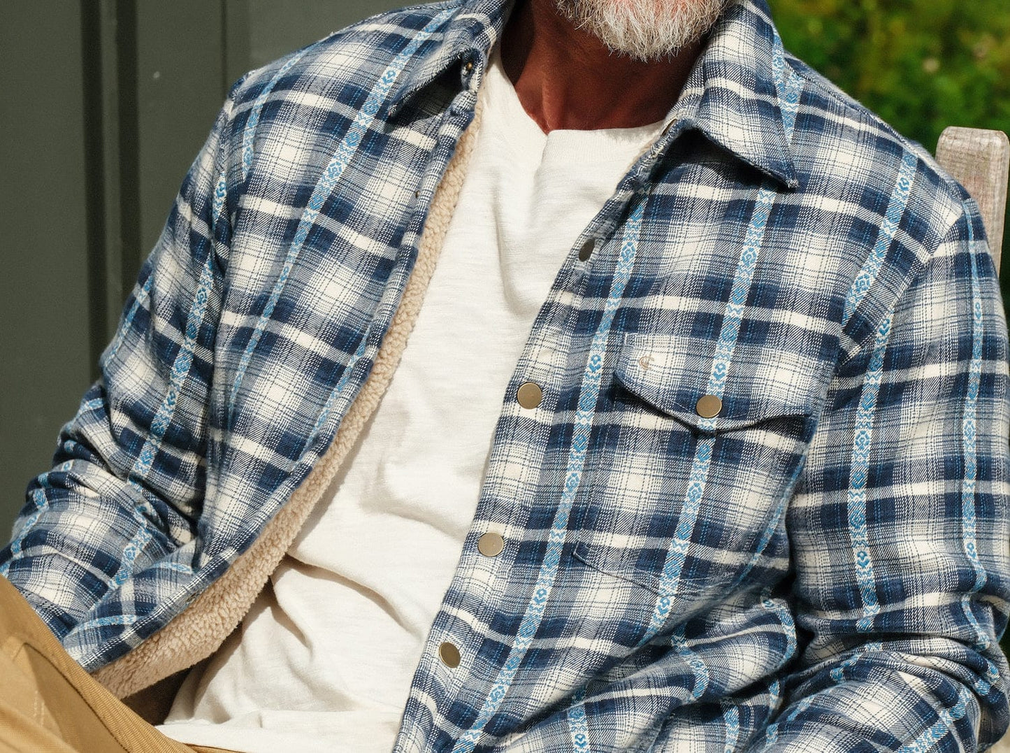 Sherpa Shacket - Yeats Plaid