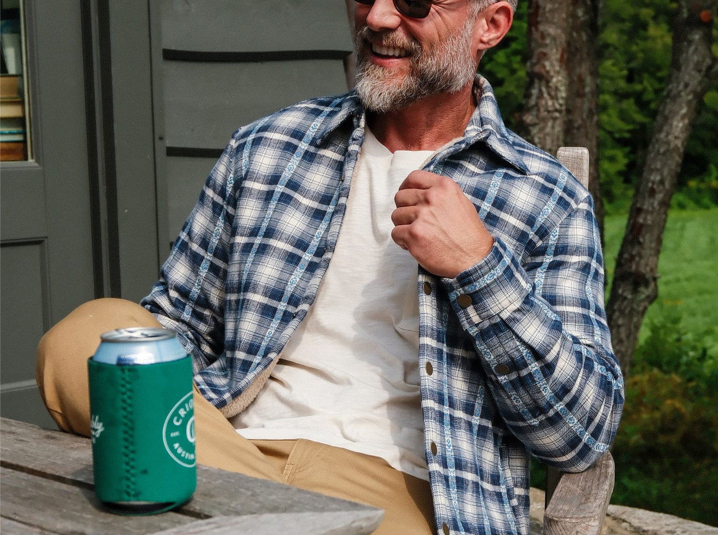 Sherpa Shacket - Yeats Plaid