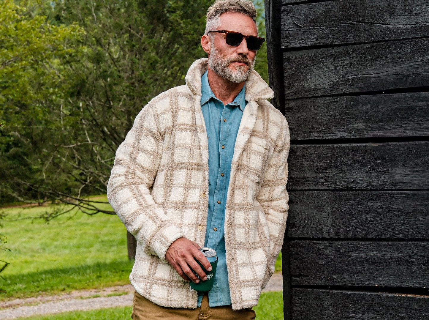 Shepherd Shacket - Cream Plaid