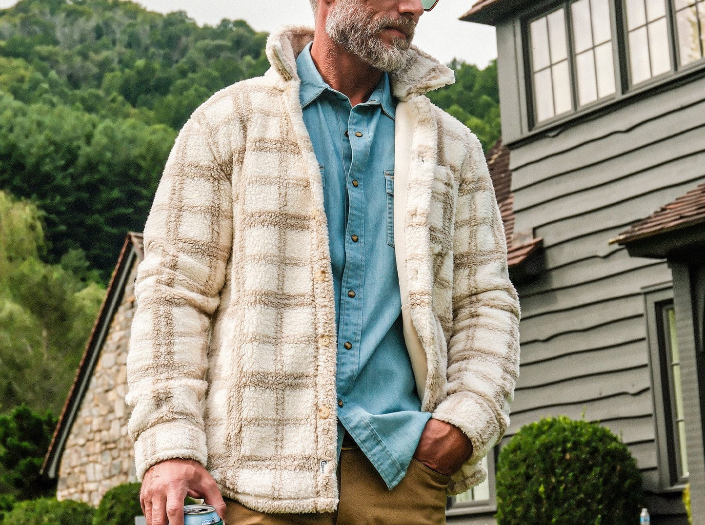 Shepherd Shacket - Cream Plaid