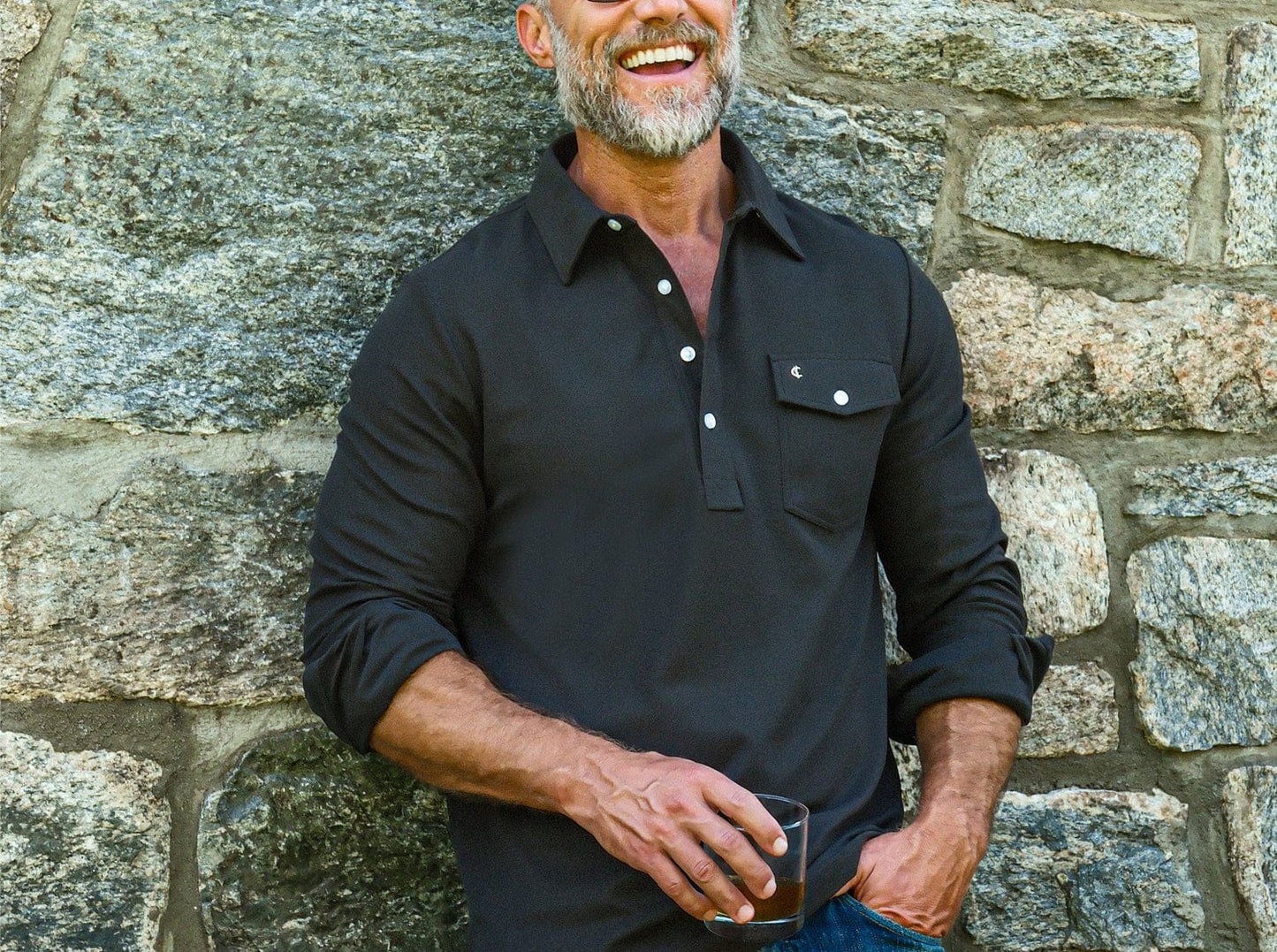 Long Sleeve Players Shirt - Blackstone