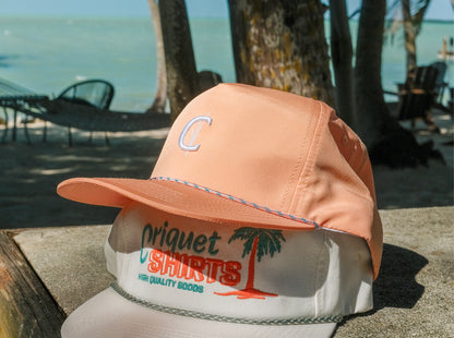 Throwback Hat - Grassy C - Peach Ripstop