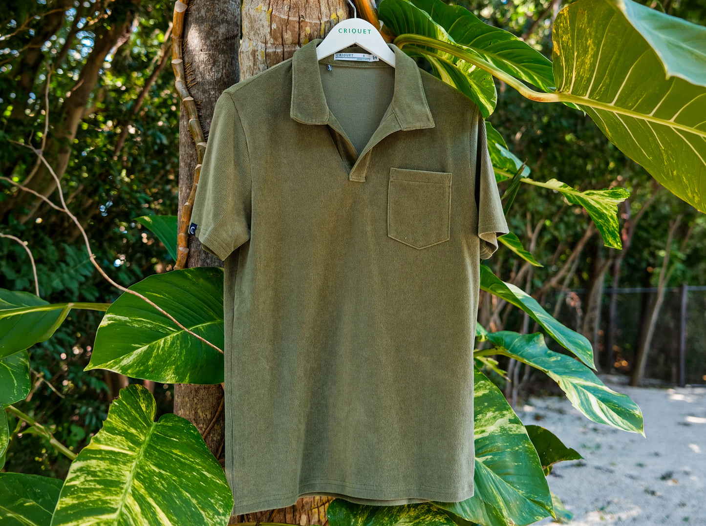 Velour Monty Polo - Palm Tree