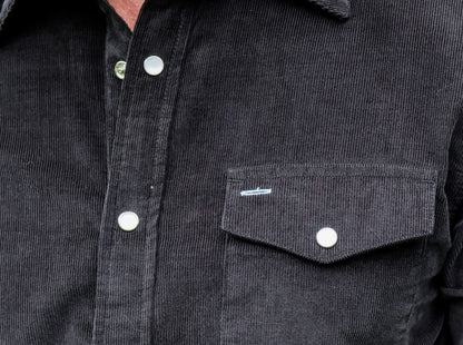 Corduroy Pearl Snap - Midnight Oil