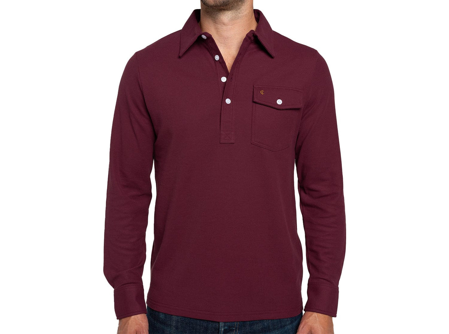 Long Sleeve Players Shirt - Mulled Wine