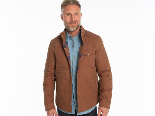 Quilted Waxed Jacket - Oilskin