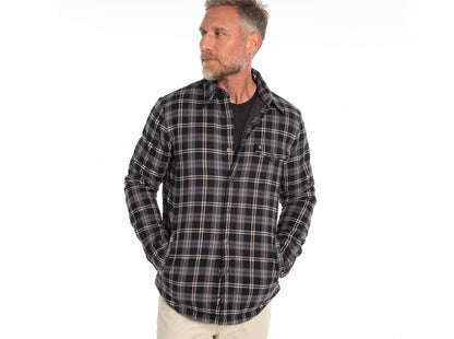 Sherpa Shacket - Black Plaid