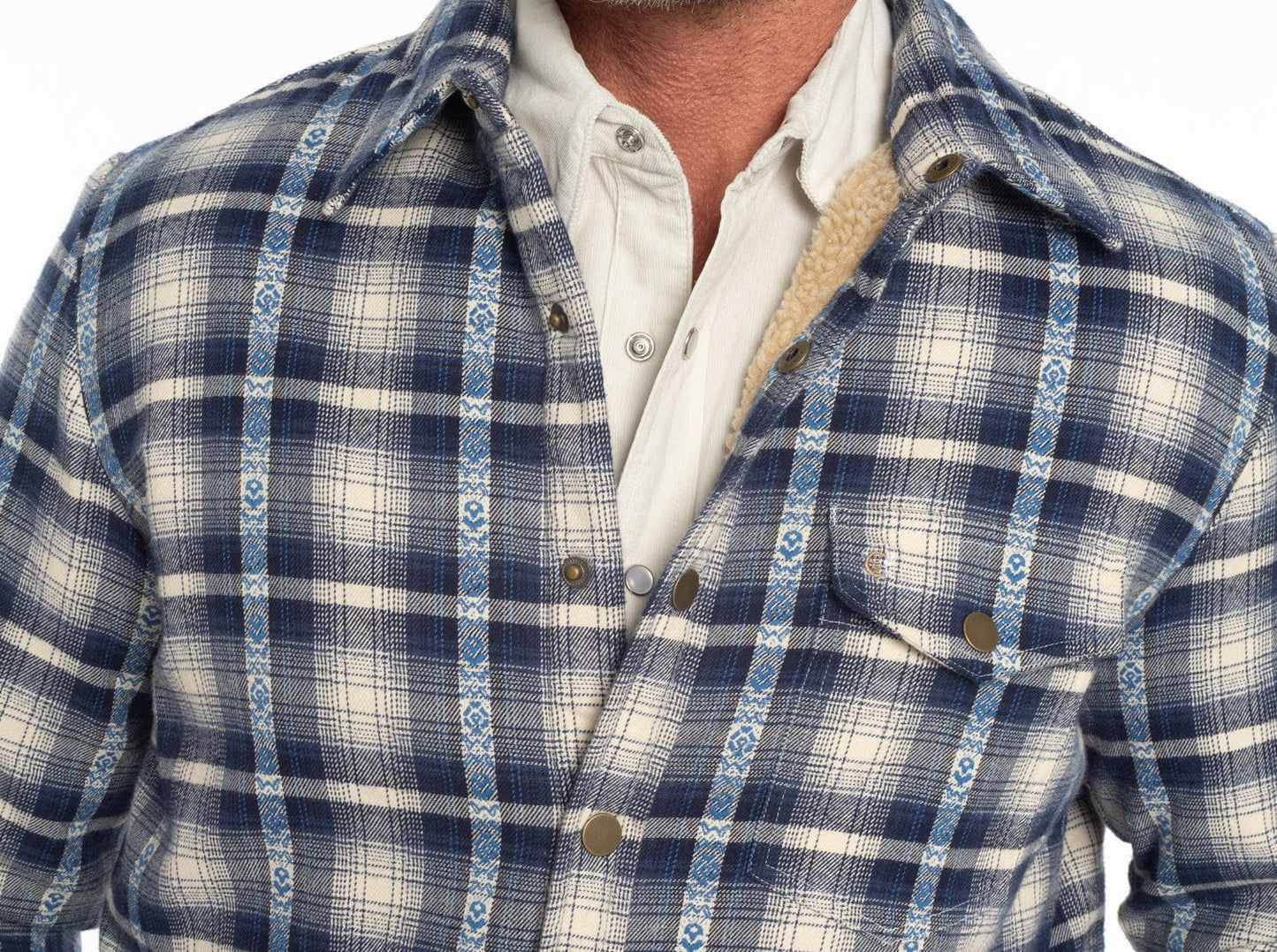 Sherpa Shacket - Yeats Plaid