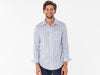 Performance Long Sleeve Pearl Snap - White Heron Check