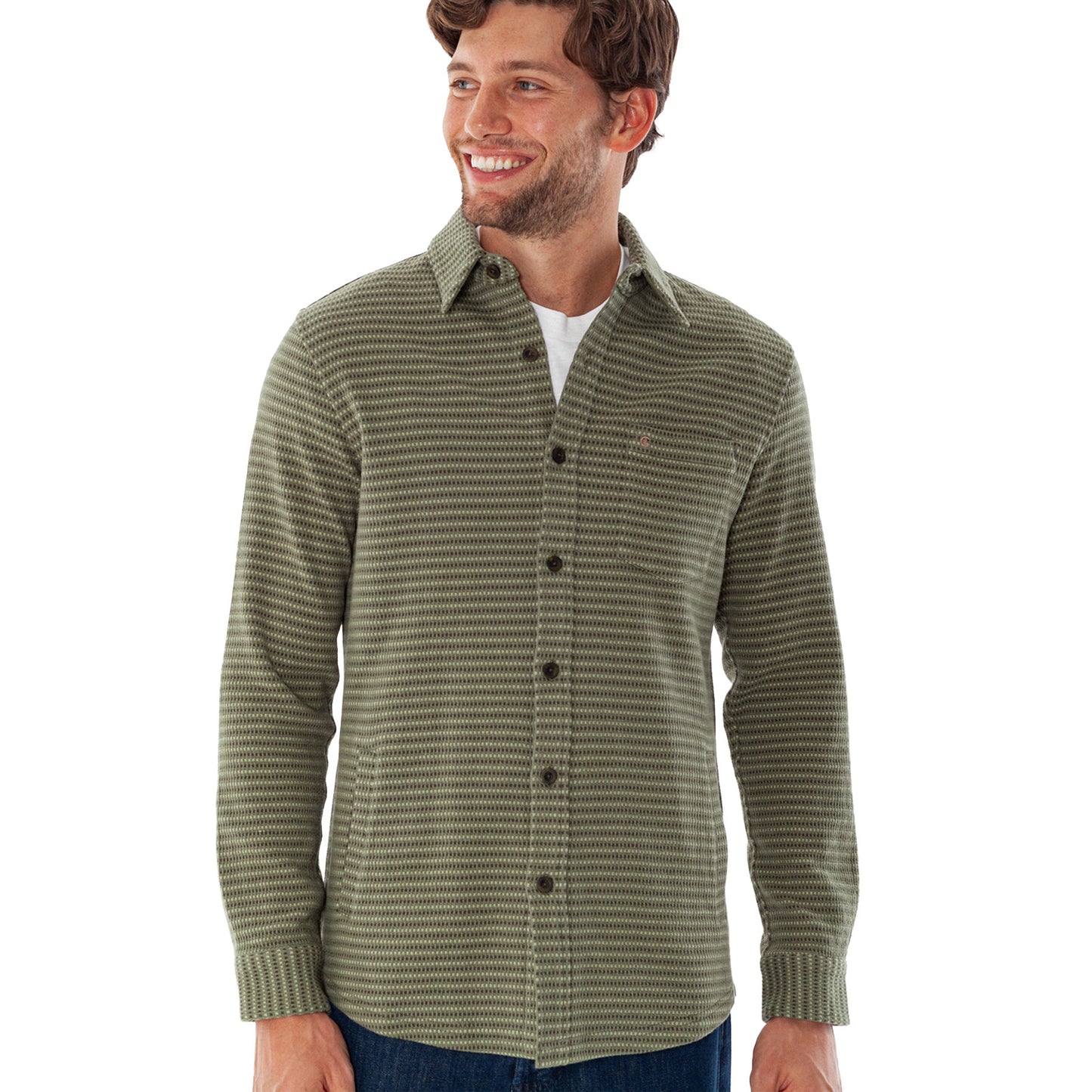 Rogue Knit Overshirt - Olive