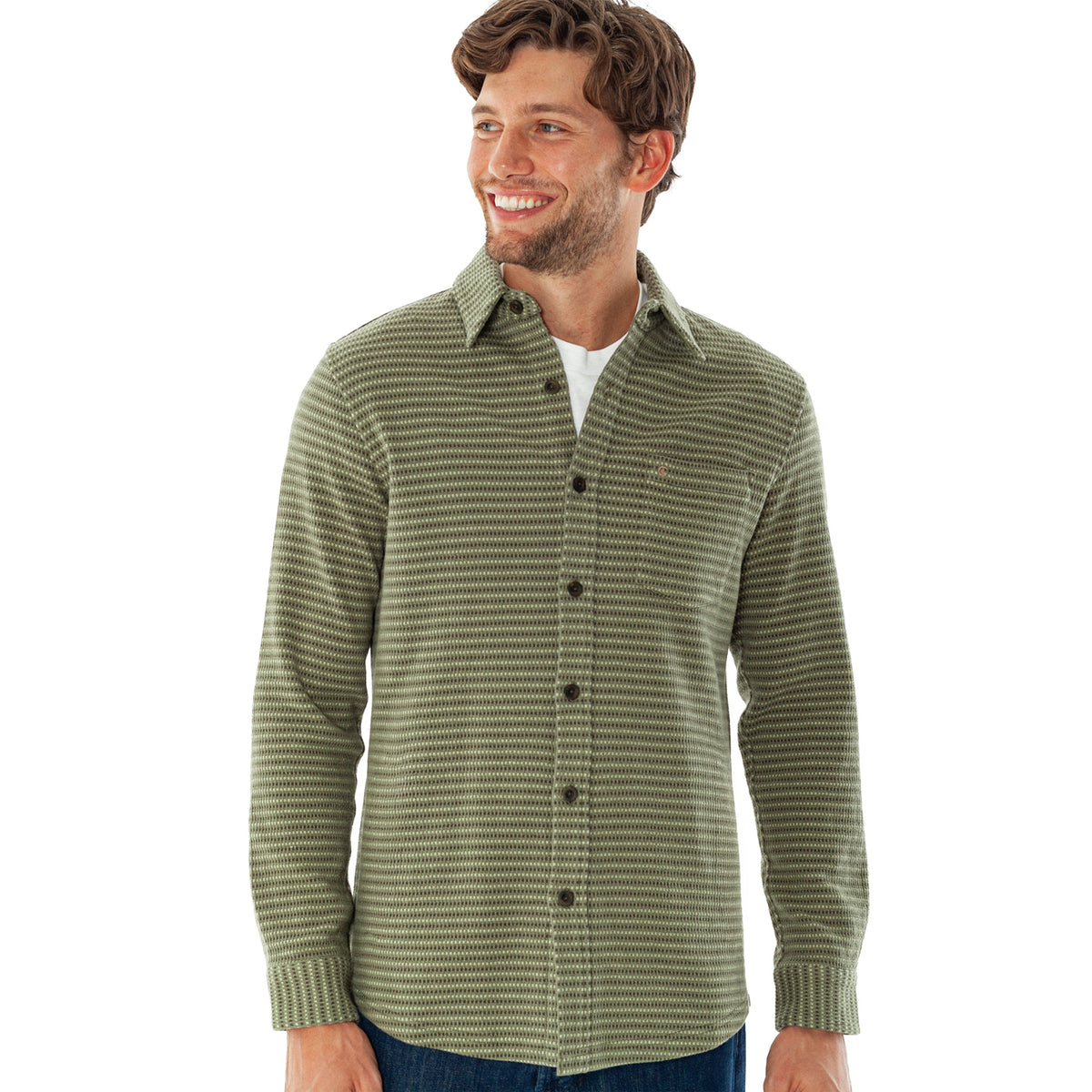 Rogue Knit Overshirt - Olive