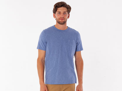 Slub Cotton Short Sleeve T-Shirt - Bluebird
