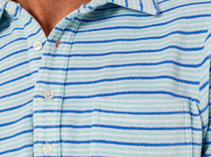 Terrycloth Players Shirt - Sanibel Stripe - Gulf