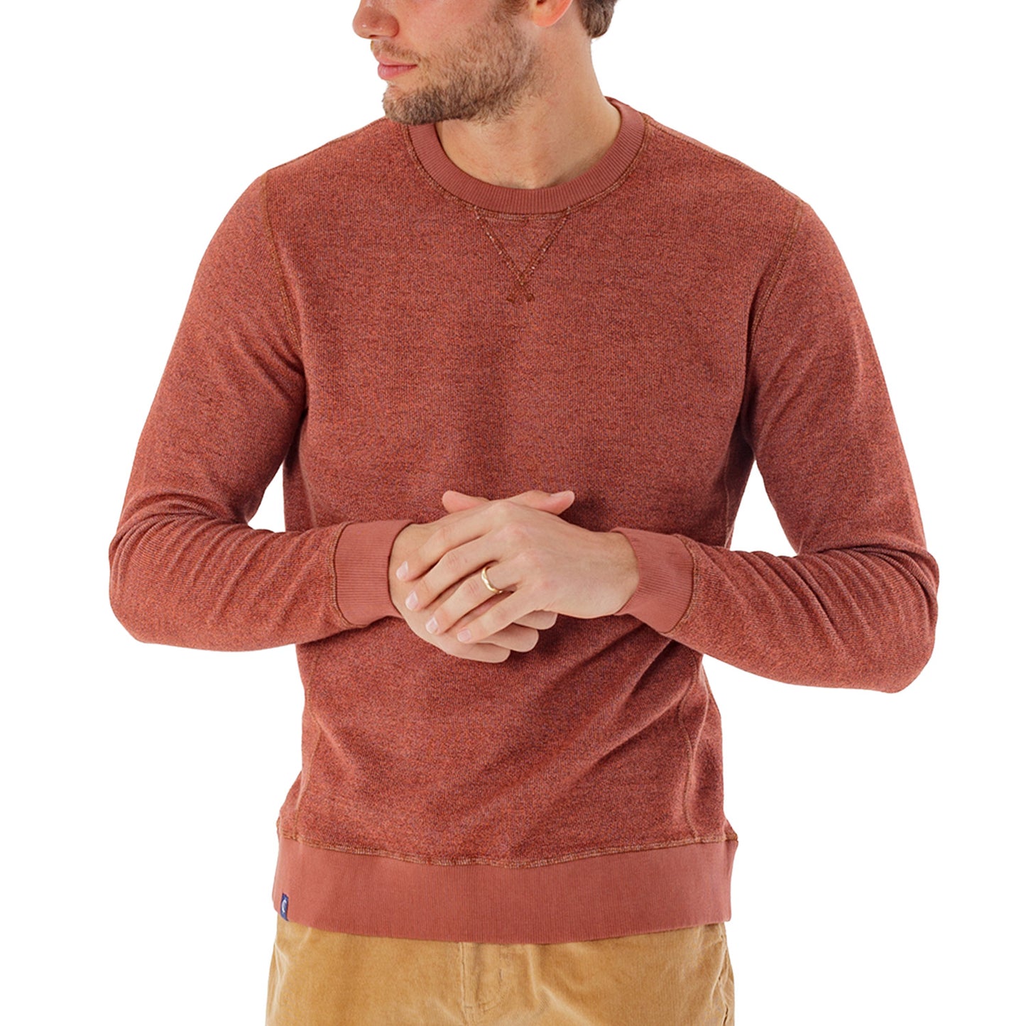 French Terry Crewneck Sweatshirt - Rust