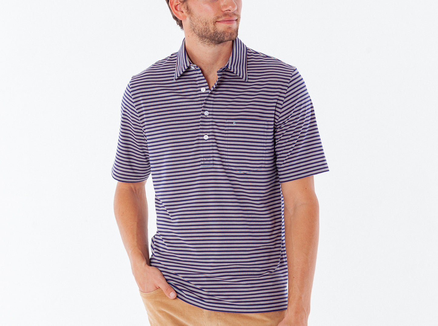 Performance Players Shirt - Fremont Stripe Navy