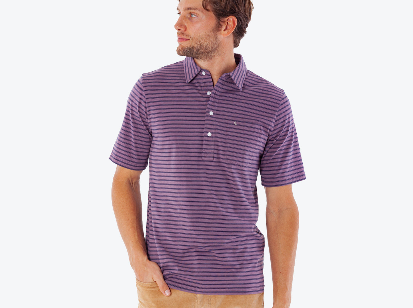 Top-Shelf Players Shirt - Canyon Stripe Dusk