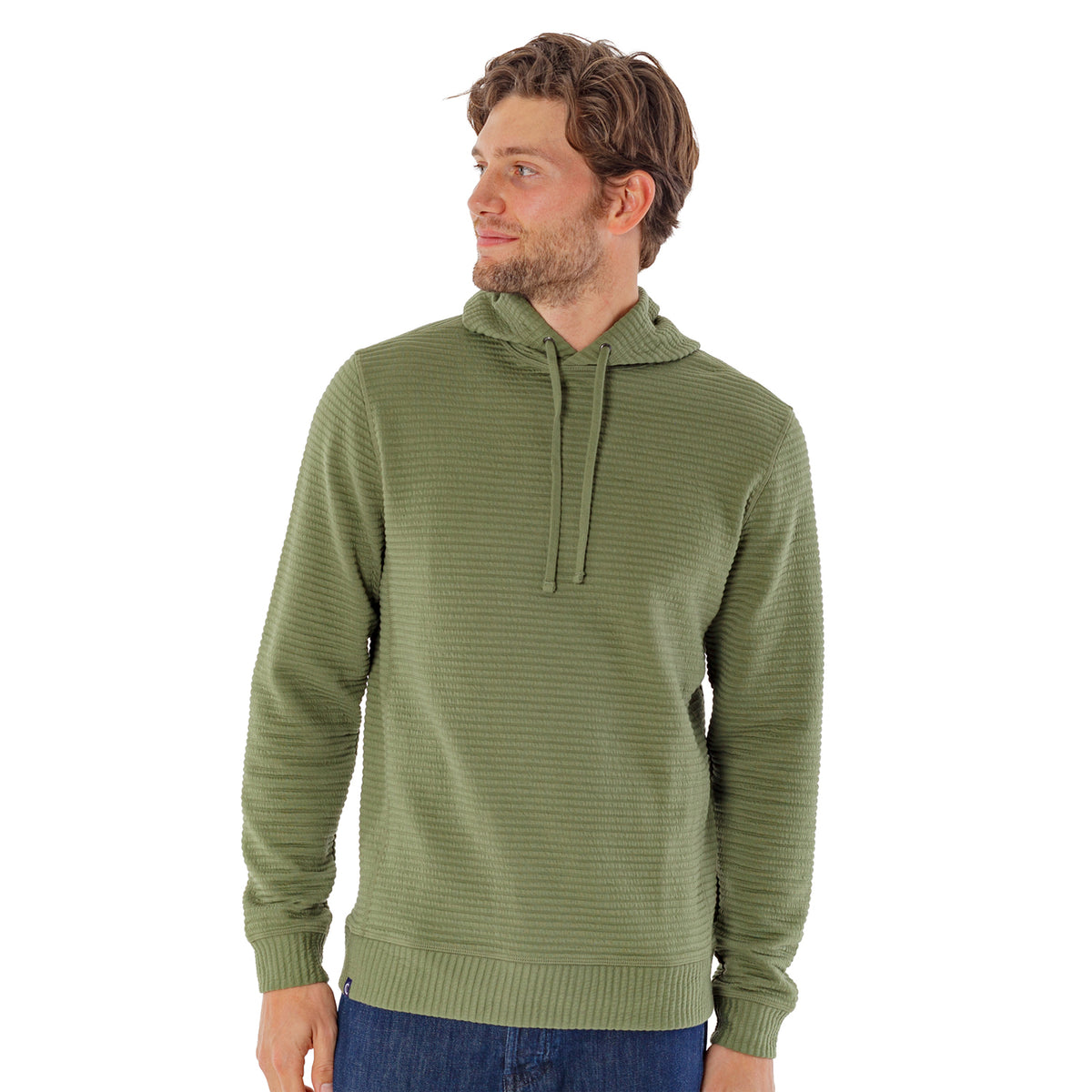 Quilted Hoodie - Olive