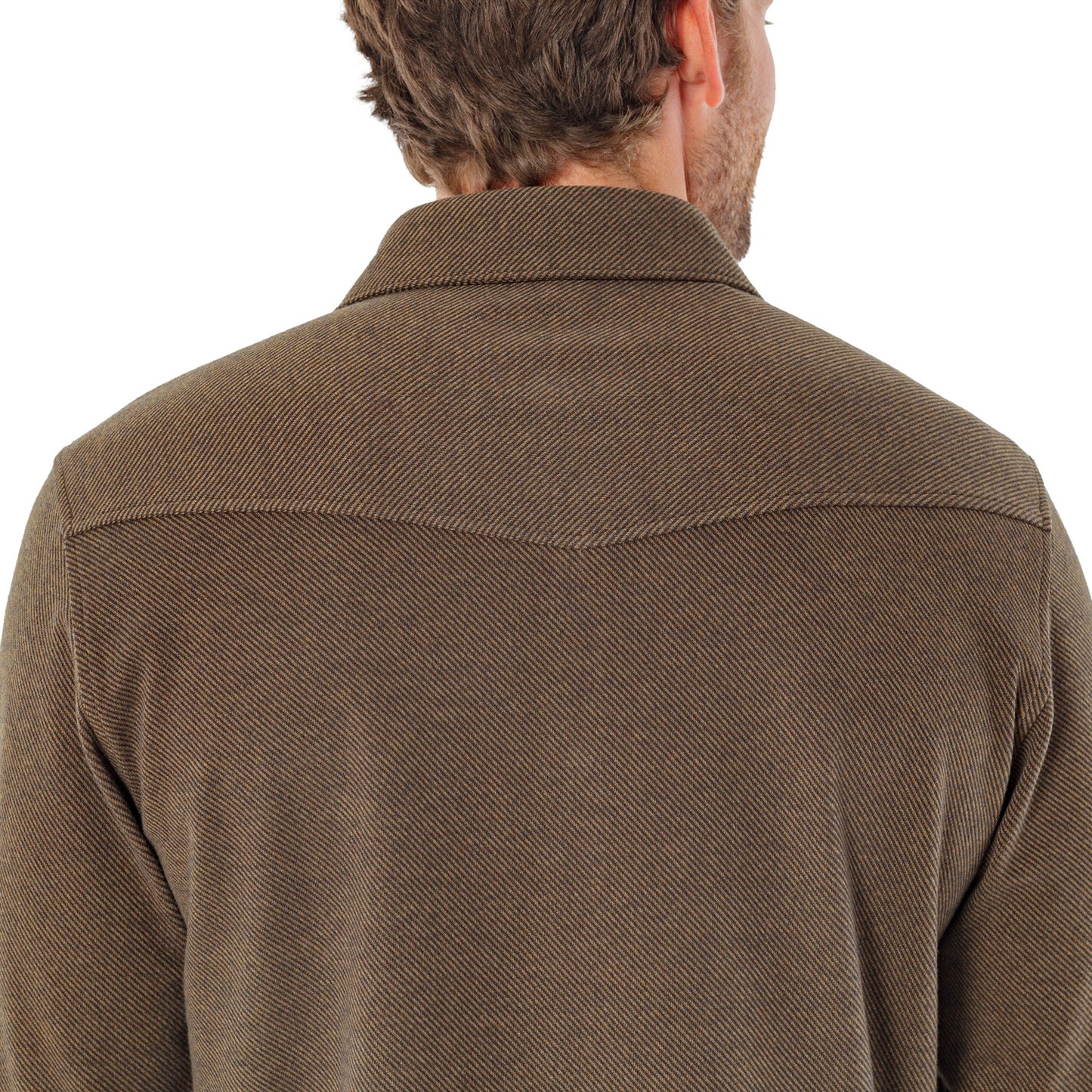 Chill-Knit Twill Pearl Snap - Woodgrain
