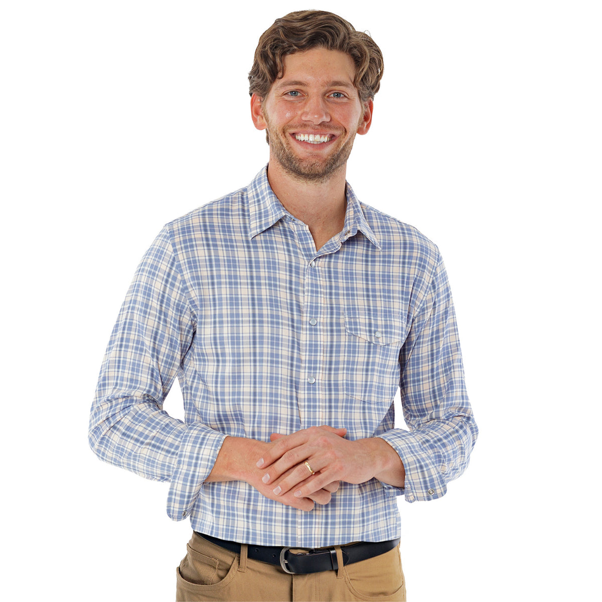 Performance Pearl Snap Button Down - Daybreak Plaid