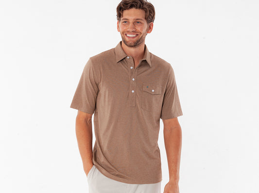 Criquet Performance Players Shirt in Oregon Trails, studio photo
