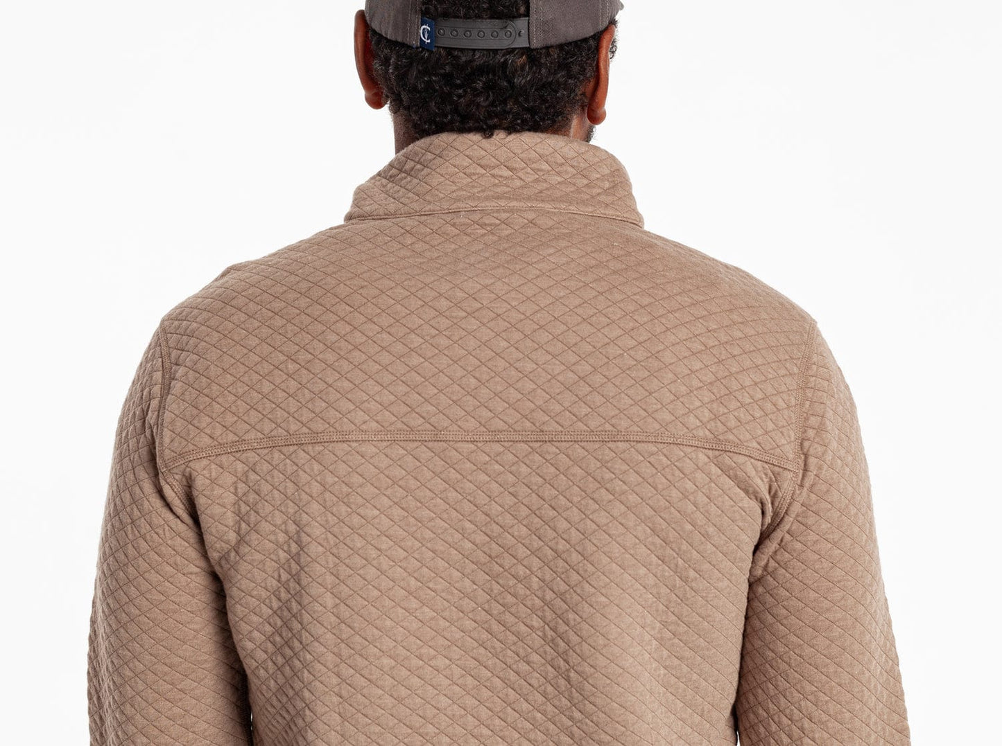 Quilted Pullover - Heather Sand