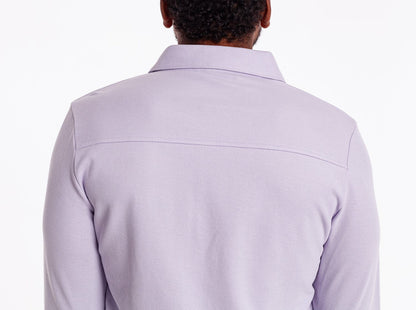 Slim Fit Long Sleeve Players Shirt - Morning Glory