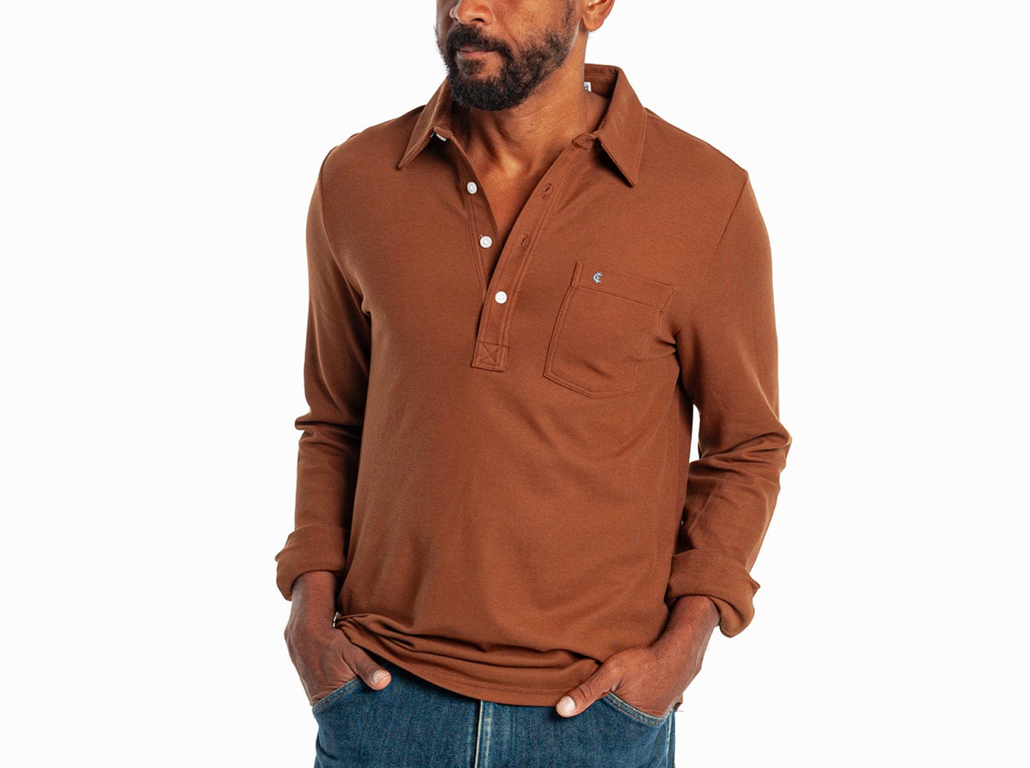 Slim Fit Long Sleeve Players Shirt - Buzzmill