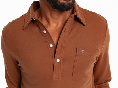 Slim Fit Long Sleeve Players Shirt - Buzzmill