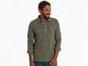 Houndstooth Long Sleeve Players Shirt - Pine