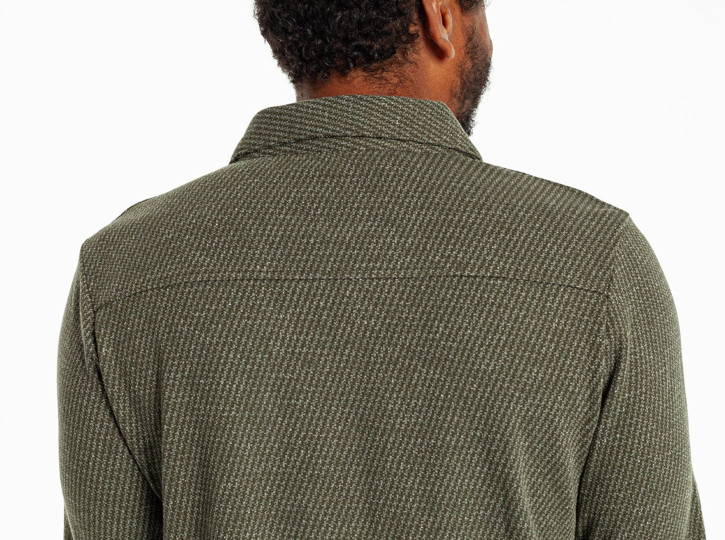 Houndstooth Long Sleeve Players Shirt - Pine