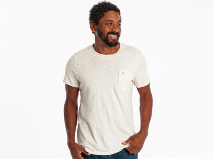 Slub Graphic T-Shirt - Scenic - Egret