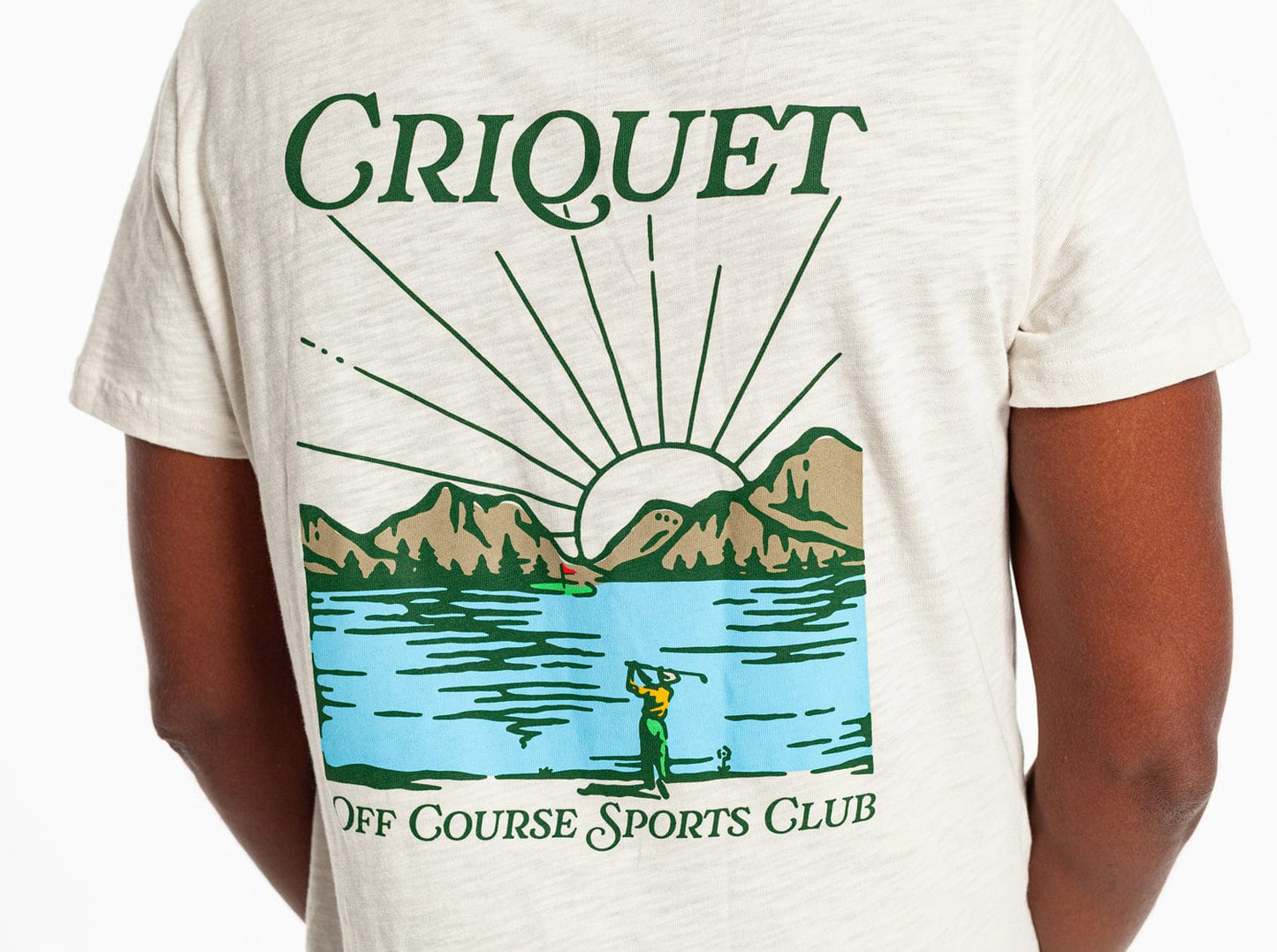 Slub Graphic T-Shirt - Scenic - Egret