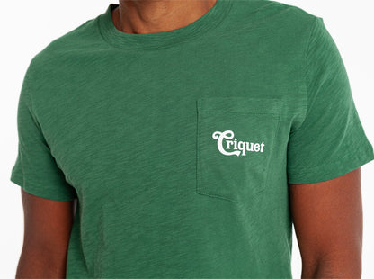 Slub Graphic T-Shirt - Sign - Hunter Green