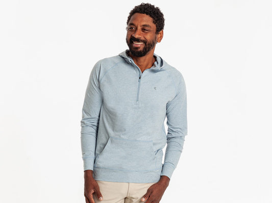 Ace Performance Hoodie - Dusty Blue
