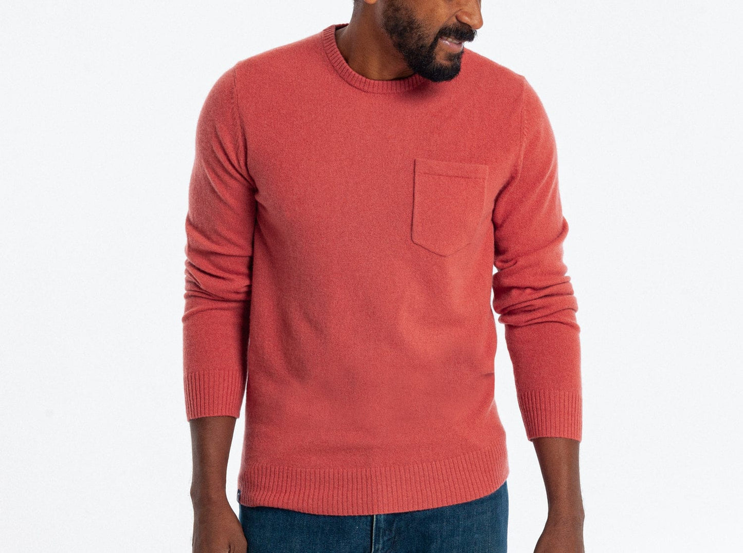 Legacy Cashmere Pocket Crew - Brick Road