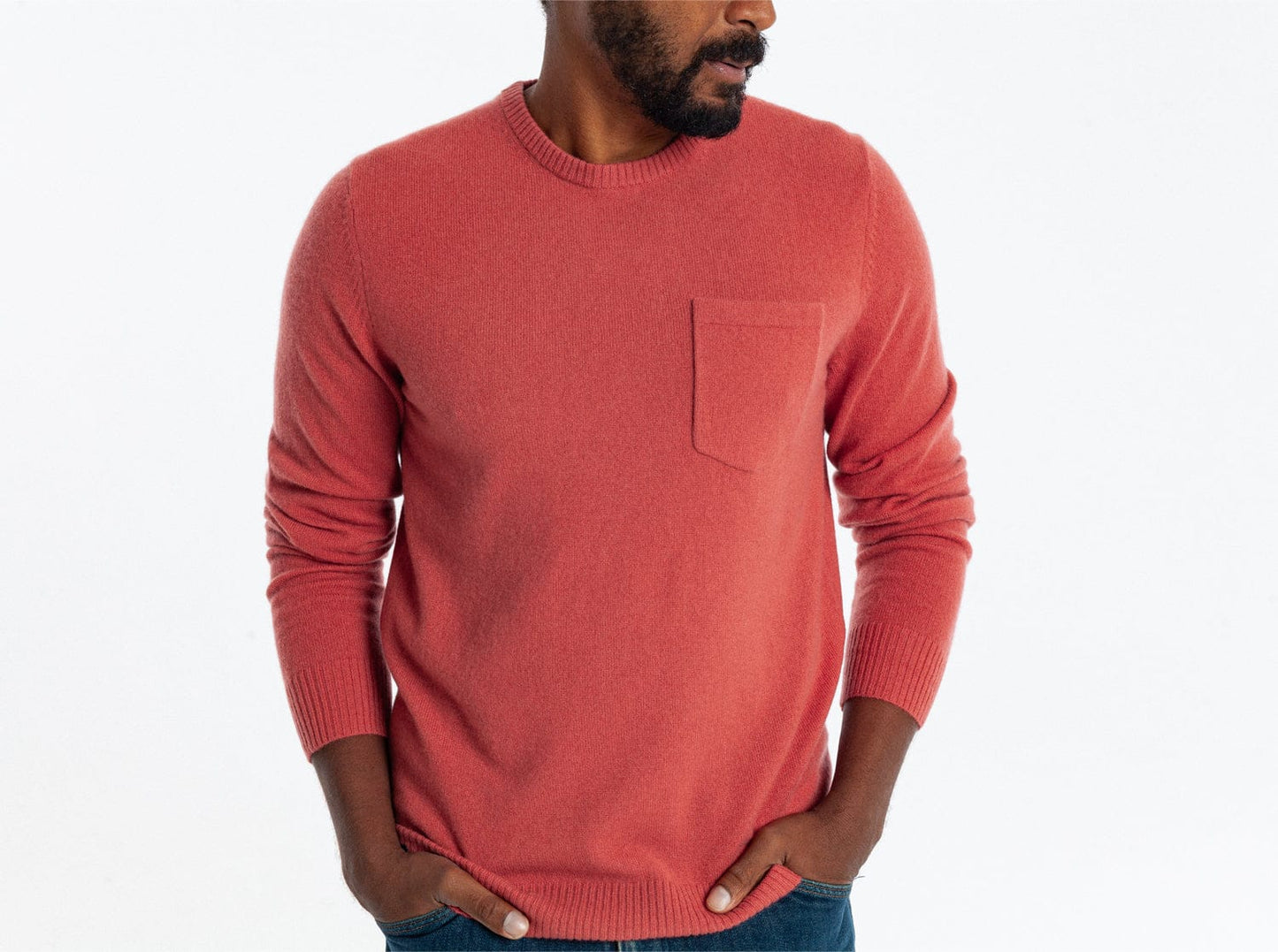Legacy Cashmere Pocket Crew - Brick Road