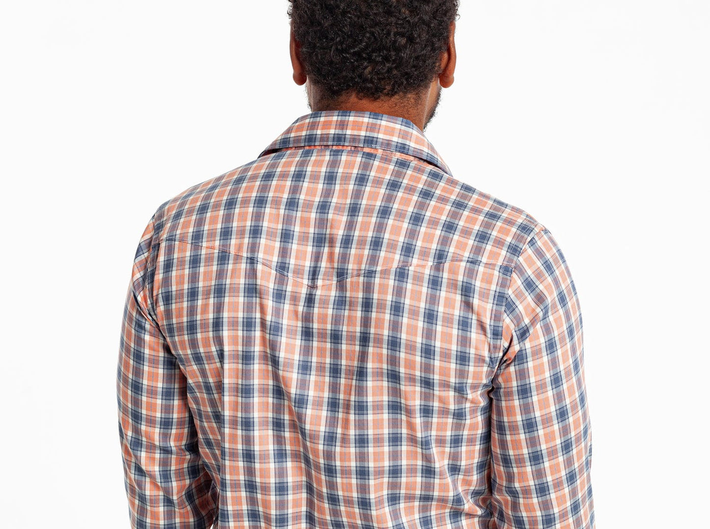 Performance Long Sleeve Pearl Snap - Murphy Plaid - Navy
