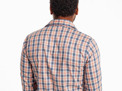 Performance Long Sleeve Pearl Snap - Murphy Plaid - Navy