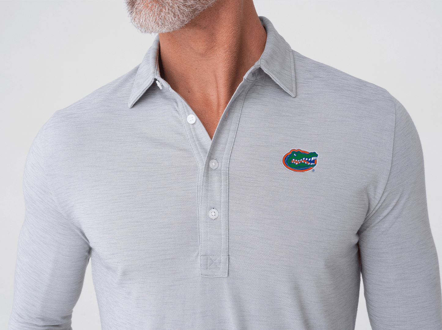 Florida - Brrr Long Sleeve Range Polo - Albert - Silverado