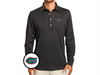 Florida - Jacquard Long Sleeve Range Polo - Albert - Black