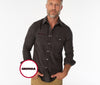 Georgia - Corduroy Pearl Snap - Georgia - Charcoal