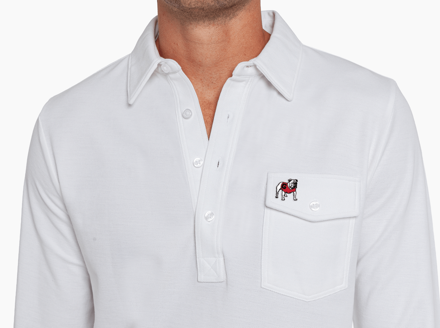 georgia bulldog men's dress shirt Georgia Cutter & Buck Skyline Eco Gingham Button Down Shirt