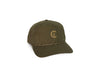 Throwback Hat - Grassy C Embroidery - Peached Olive