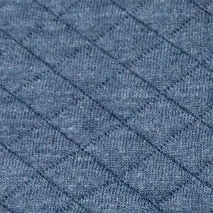 Quilted Pullover - Heather Navy