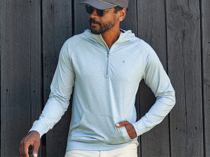 Ace Performance Hoodie - Dusty Blue