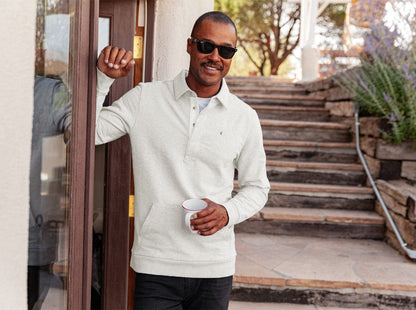 Collared Sweatshirt - Heather Oatmeal