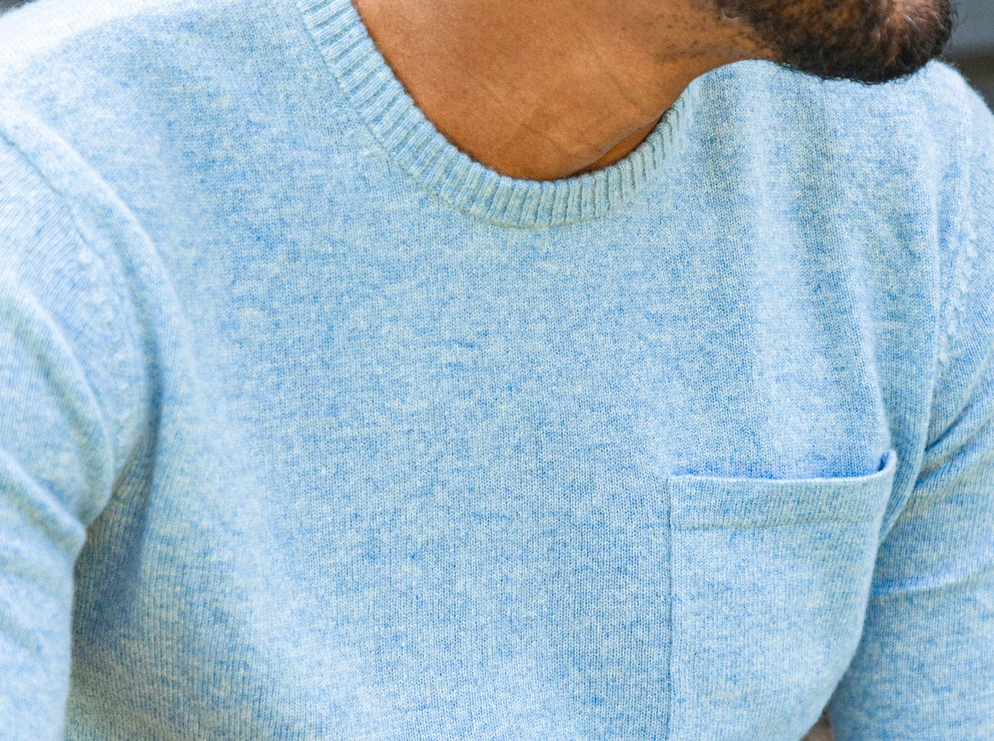 Legacy Cashmere Pocket Crew - Rainey