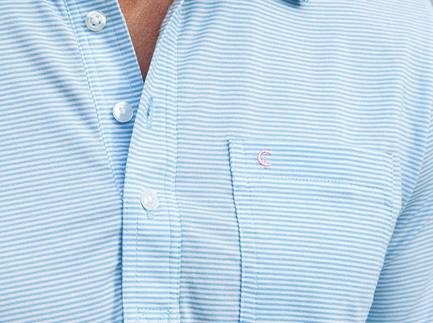 Performance Players Shirt - Hobby Stripe - Light Blue